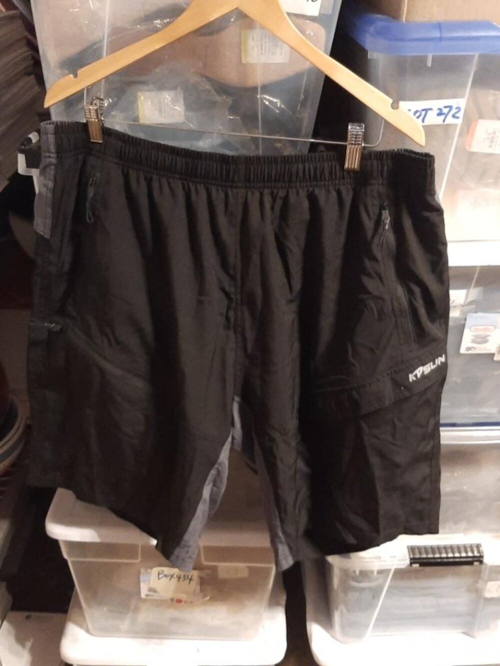 NEW ! Kpsun Men 3D Padded Bike Shorts Black/Gray Size 2XL
